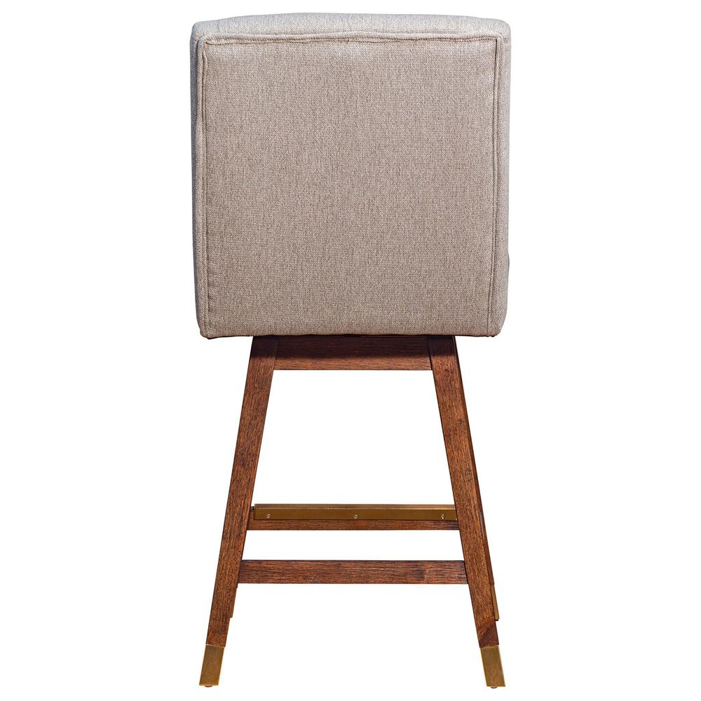 Blue River Stancoste 26&quot; Swivel Counter Stool in Brown Oak, , large