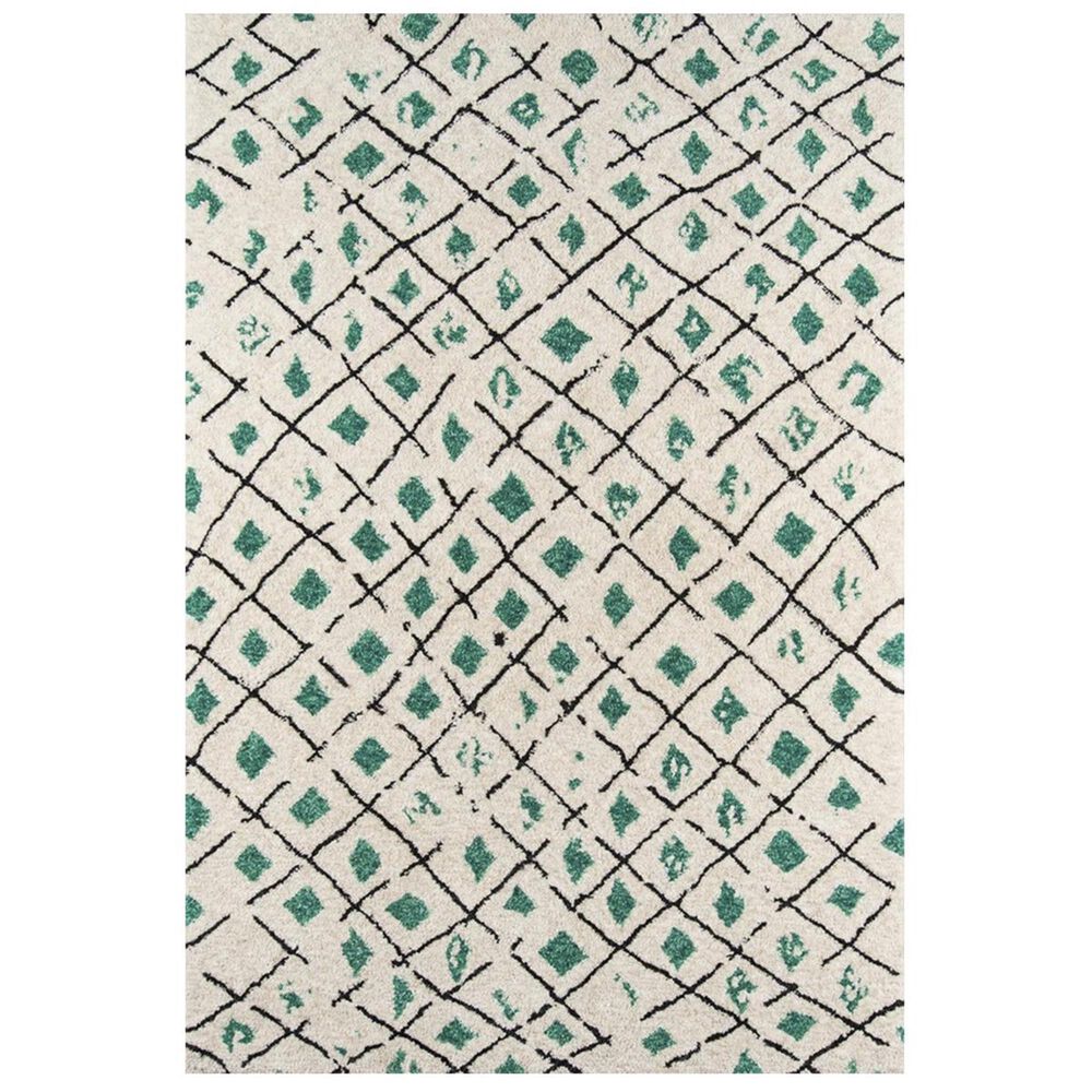 Novogratz Bungalow BUN-2 5" x 7"6" Green Area Rug, , large