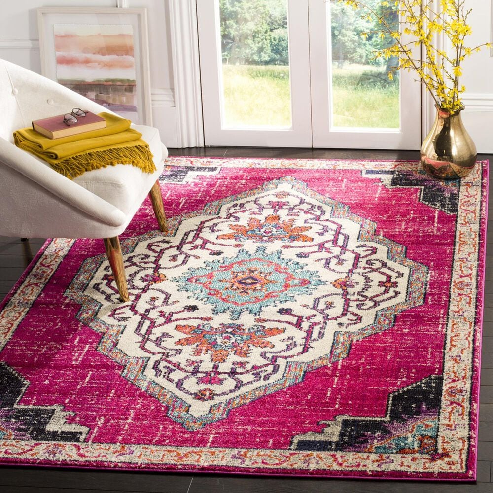 Safavieh Monaco MNC254D 4&#39; x 5&#39;7&quot; Pink Area Rug, , large