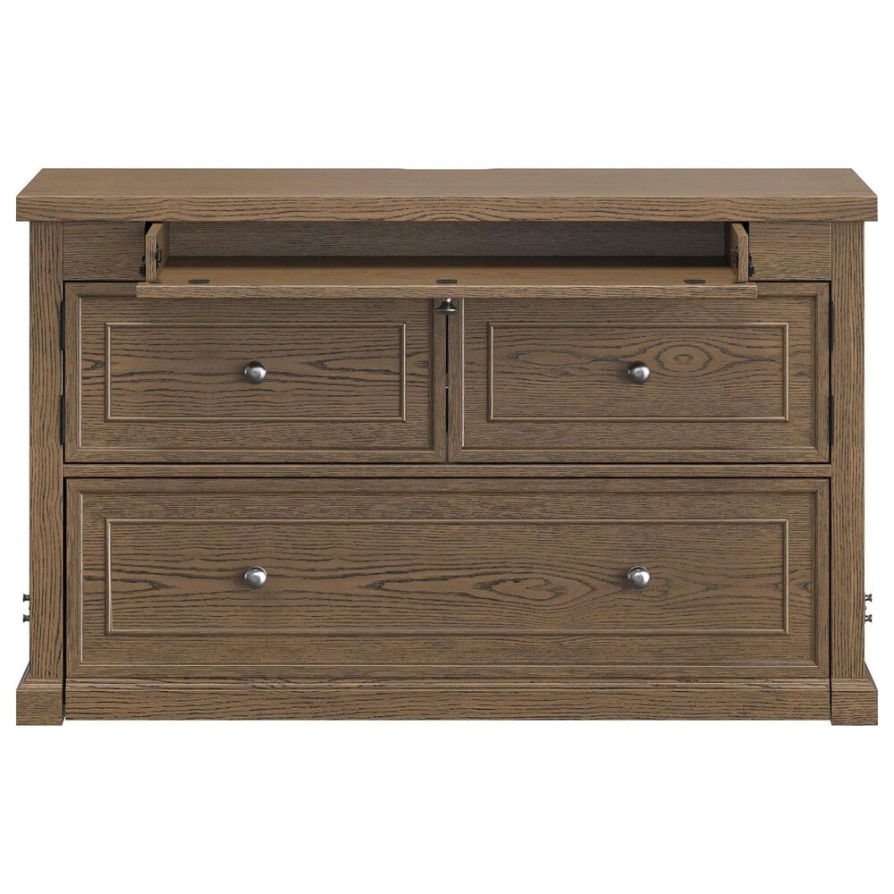 Richlands Furniture Soren Wood Twin 2 Door Desk Dream Console with Mattress and Cover in Light Oak, , large