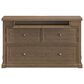 Richlands Furniture Soren Wood Twin 2 Door Desk Dream Console with Mattress and Cover in Light Oak, , large