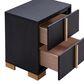 Pacific Landing Marceline 2-Drawer Nightstand in Black, , large