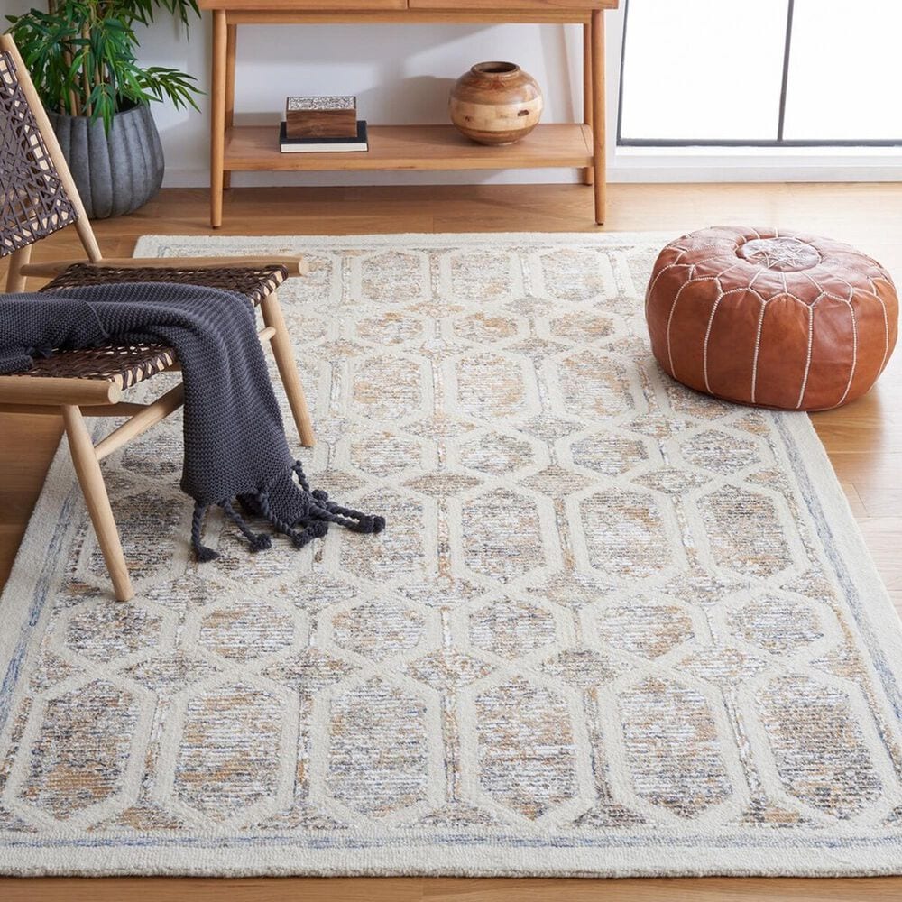 Safavieh Artistry ARR665D 6&#39; x 9&#39; Ivory and Gold Area Rug, , large