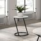 Furniture of America Verat 3-Piece Table Set in White and Black, , large
