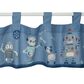 Lambs and Ivy Robbie Robot Window Valance in Blue, Grey and Red, , large