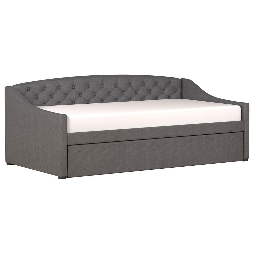 The Monday Company Zoey Upholstered Daybed with Trundle in Charcoal, , large