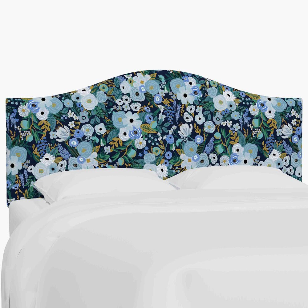 Skyline Furniture Mayfair California King Headboard in Garden Party Blue, , large