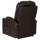 Linon Home Decor Peoria Power Lift Recliner in Chocolate, , large