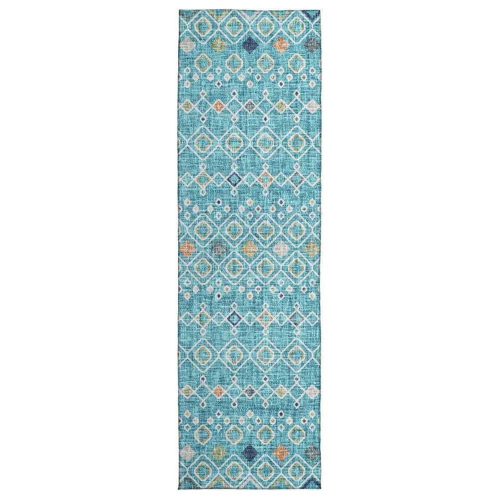 Dalyn Rug Company Portico PO4 Teal 2"3" x 7"6" Runner, , large