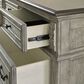 Ashley Lodenbay 7 Drawer Dresser with Mirror in Antiqued Gray and Walnut Brown, , large