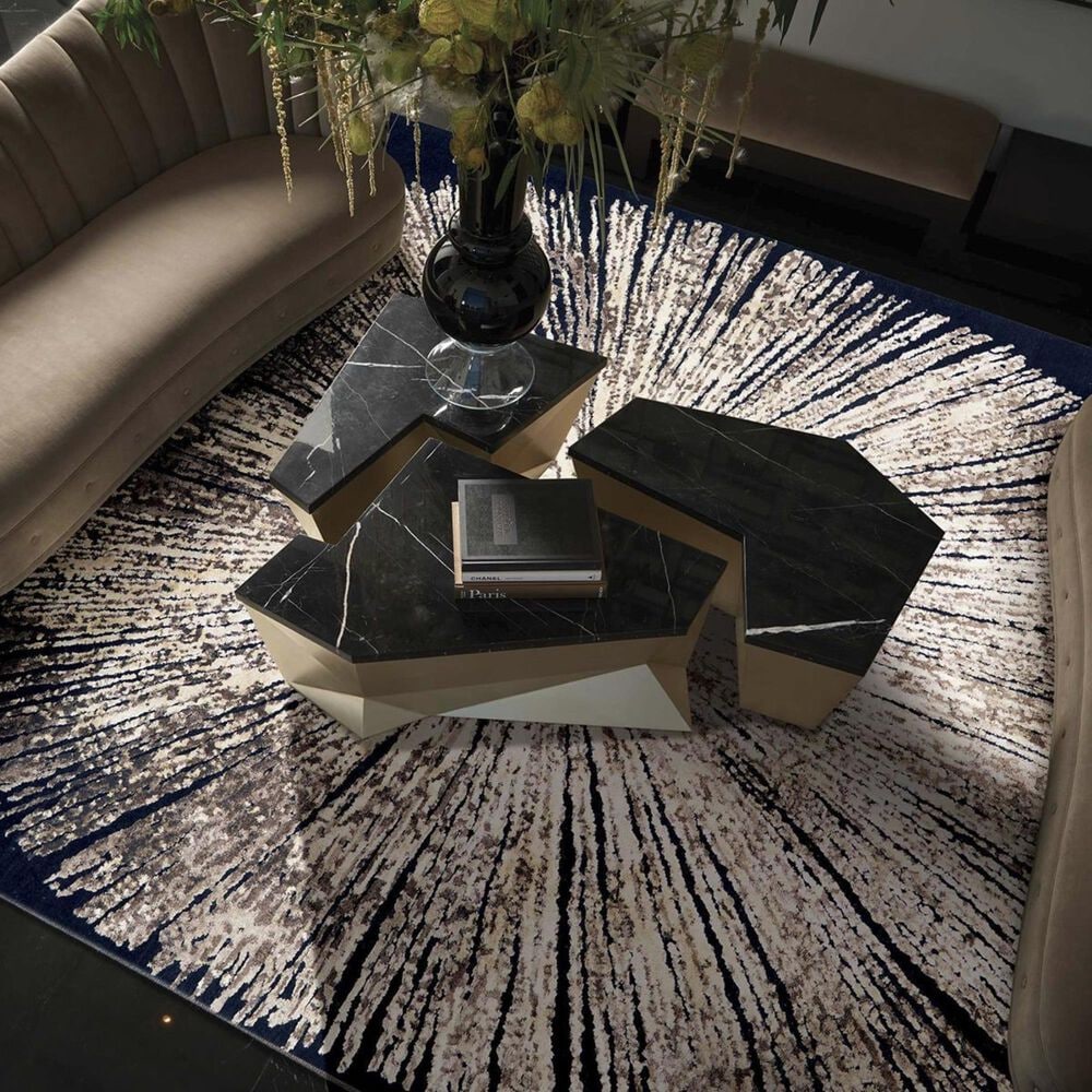 Nourison Cosmopolite CGS21 8" x 10" Noir Area Rug, , large