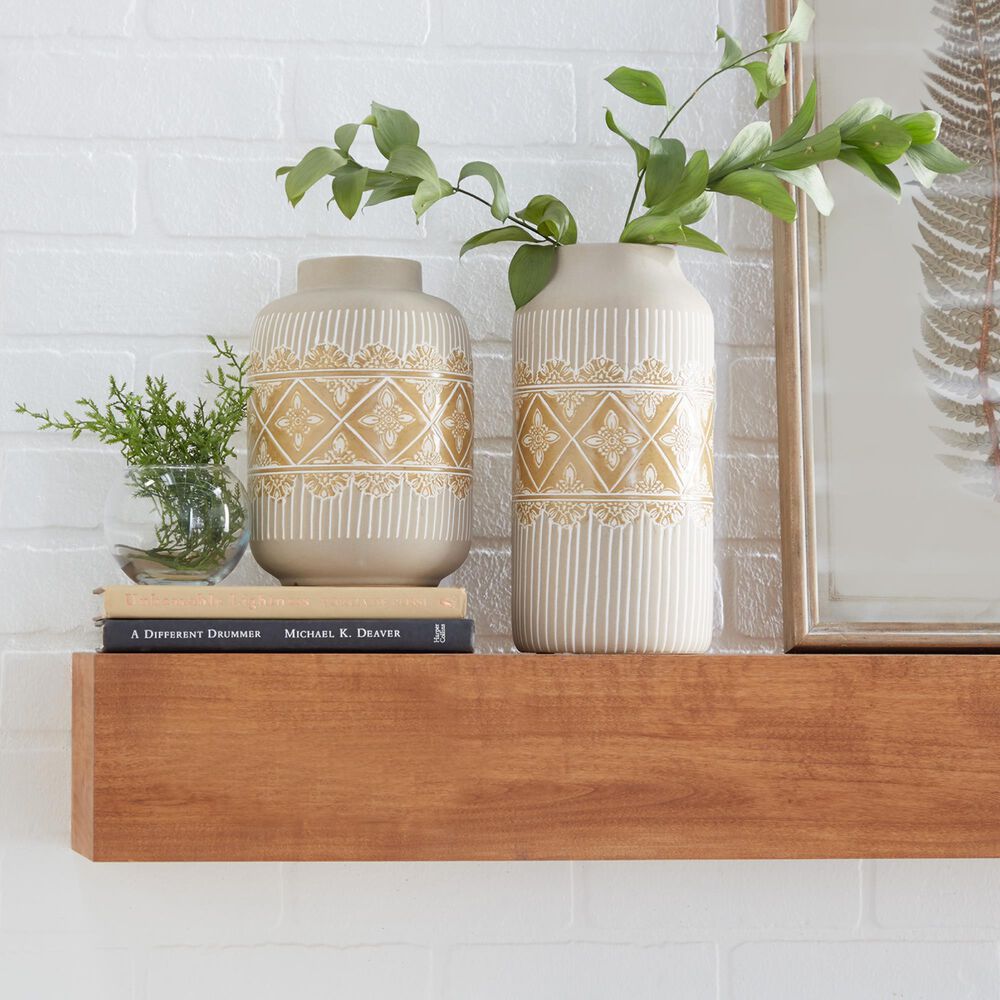 Maple and Jade Bohemian Vase in Beige and Tan &#40;Set of 2&#41;, , large