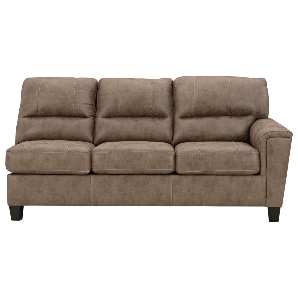 Ashley Navi 2-Piece Right Facing Stationary Sleeper Sectional in Fossil, , large
