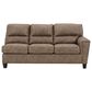 Ashley Navi 2-Piece Right Facing Stationary Sleeper Sectional in Fossil, , large