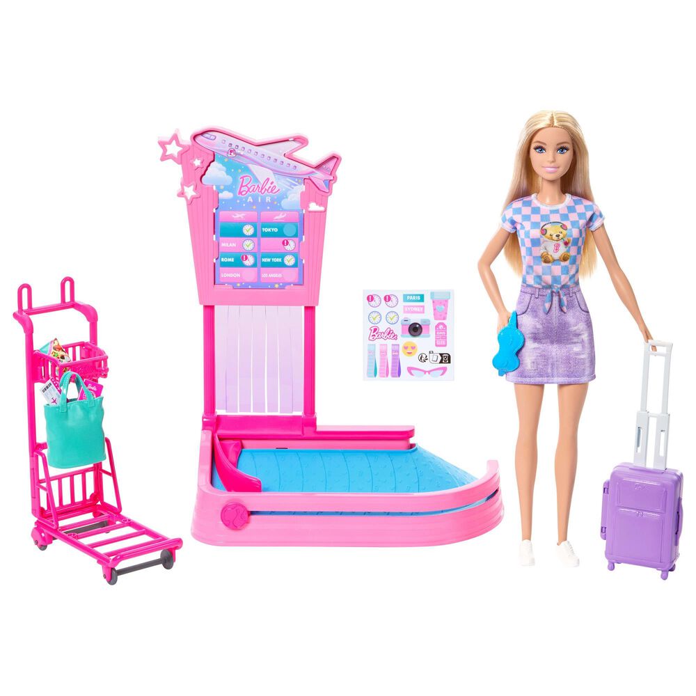 Barbie Family and Friends - Malibu Travel Doll with Accessories, , large
