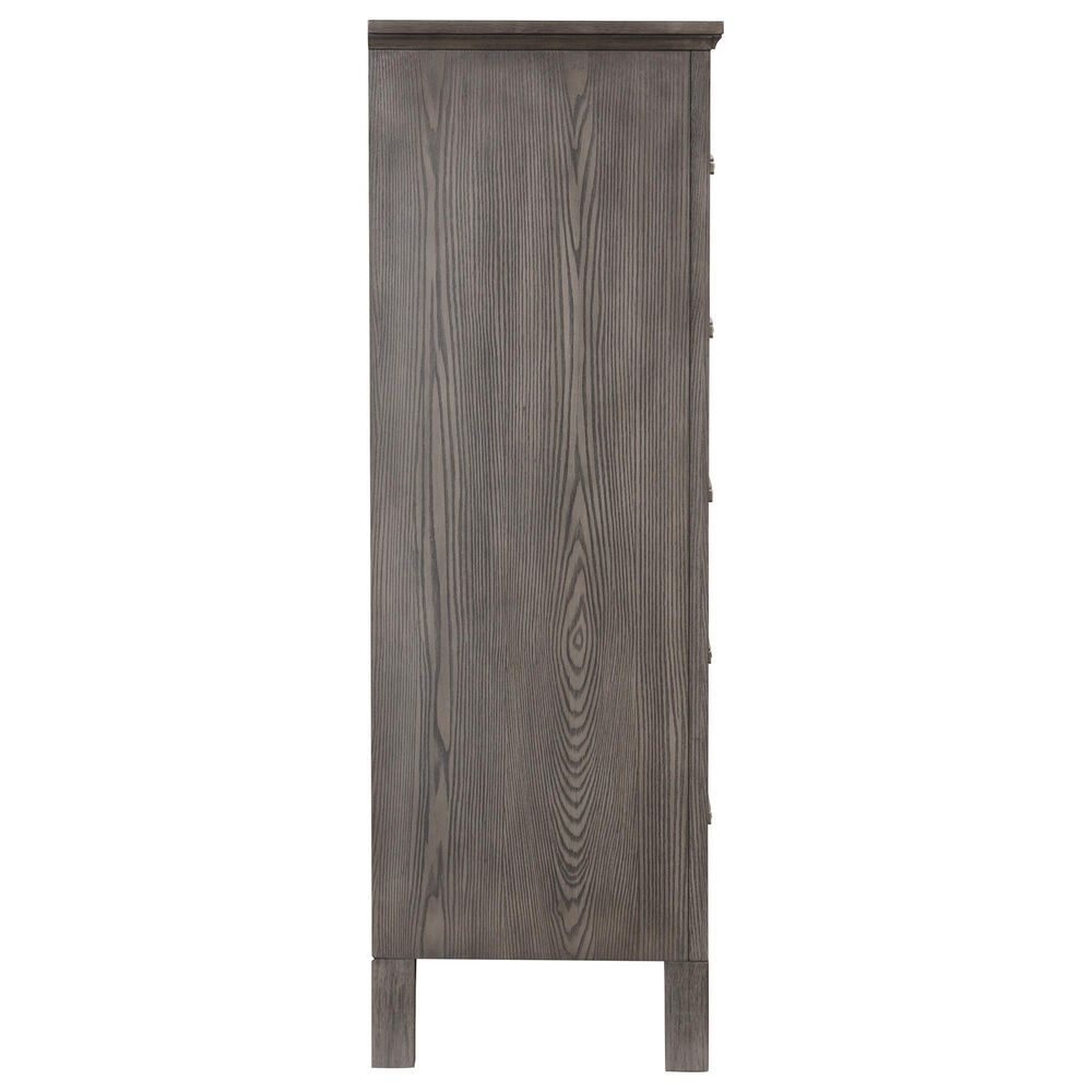 New Heritage Design Lisbon 5-Drawer Chest in Gray and White, , large