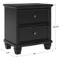 Ashley Lanolee 2-Drawer Nightstand in Black, , large