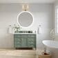 James Martin Vanities Brittany 48" Single Bathroom Vanity in Smokey Celadon with 3 cm Arctic Fall Solid Surface Top and Rectangular Sink, , large