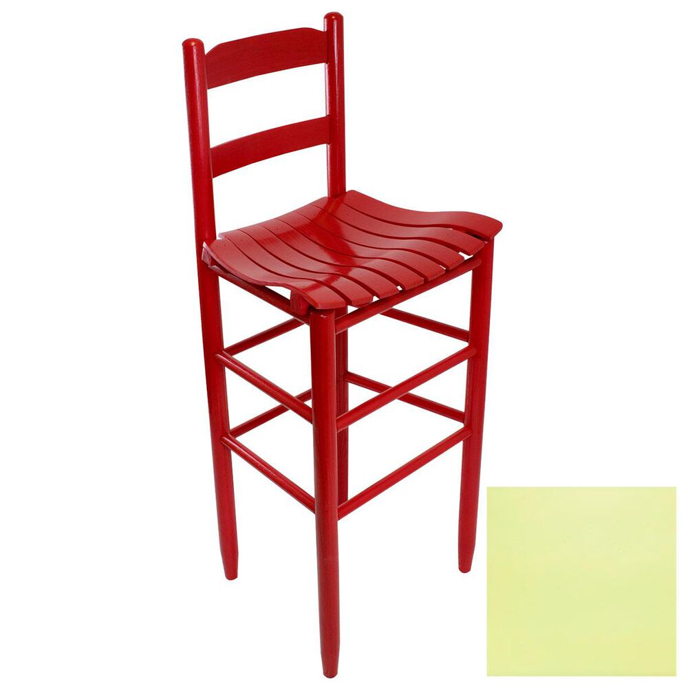 Lakeside Beach Mountain Ladderback Barstool in Coastal Green, , large