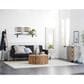 Maple and Jade 59" x 26" Wood Wall Mirror in Distressed White, Gray and Brown, , large