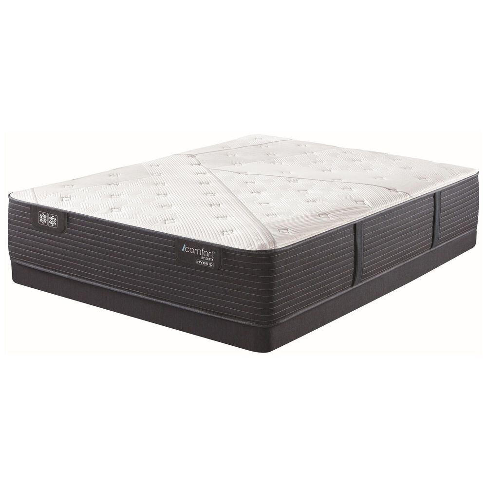 Serta iComfort Hybrid Quilted CF2000 Plush Twin XL Mattress with Low Profile Box Spring, , large