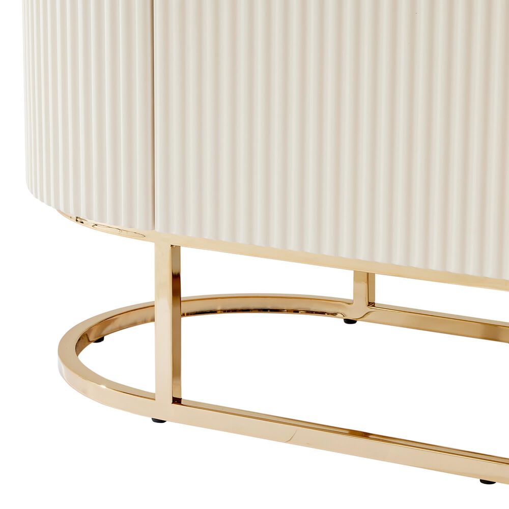 Vista Haus Lisbon Console Table in Silken Matte Cream, , large