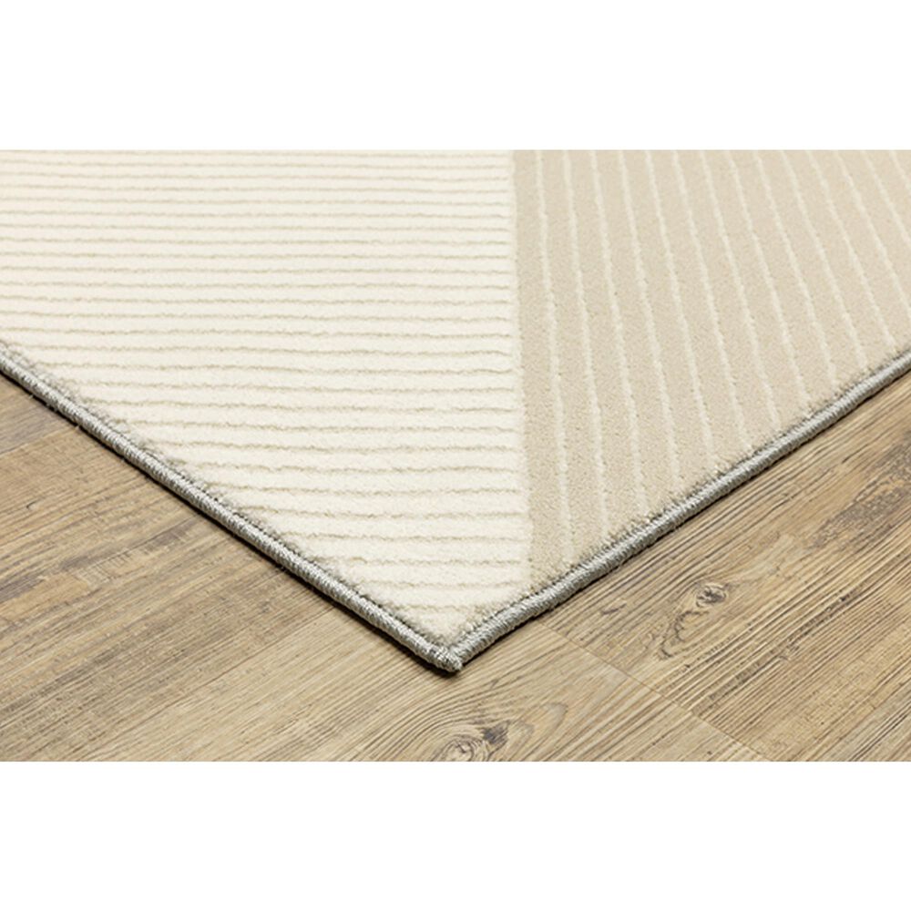 Oriental Weavers Raylan RAY07 3&#39;3&quot; x 5&#39; Ivory Area Rug, , large