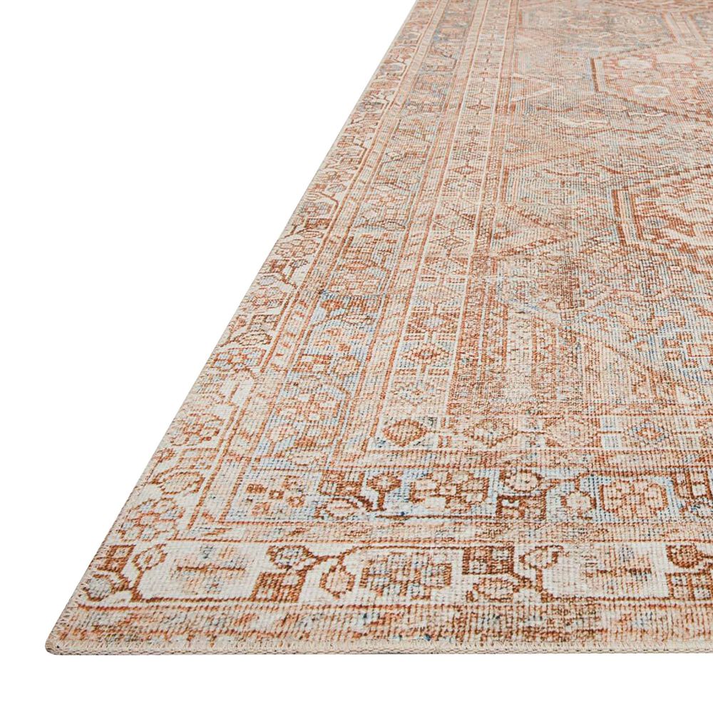 Chris Loves Julia x Loloi Jules 2&#39; x 5&#39; Tangerine and Mist Area Rug, , large