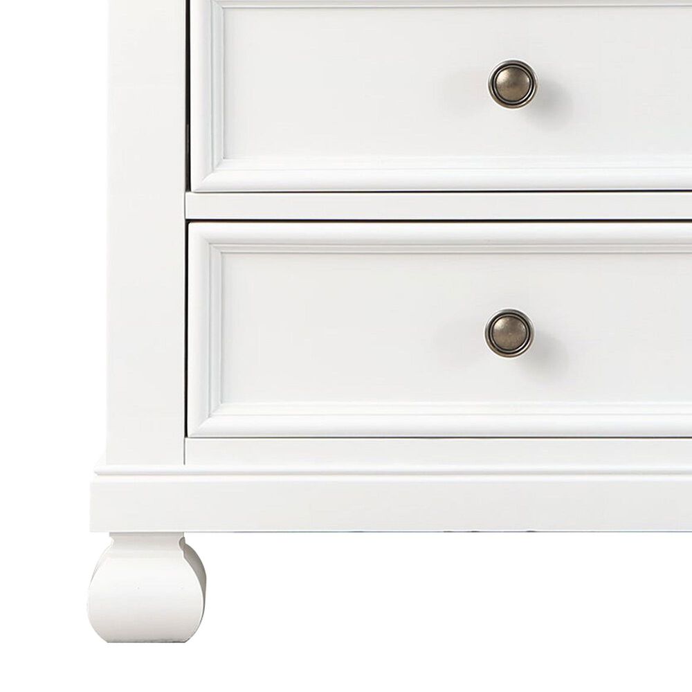 Appleseed Solvang 2-Drawer Nightstand in Pure White, , large