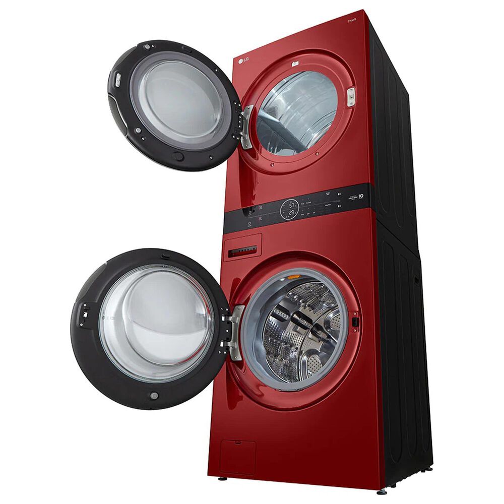 LG Single Unit Front Load LG WashTower with Center Control 4.5 Cu. Ft. Washer and 7.4 Cu. Ft