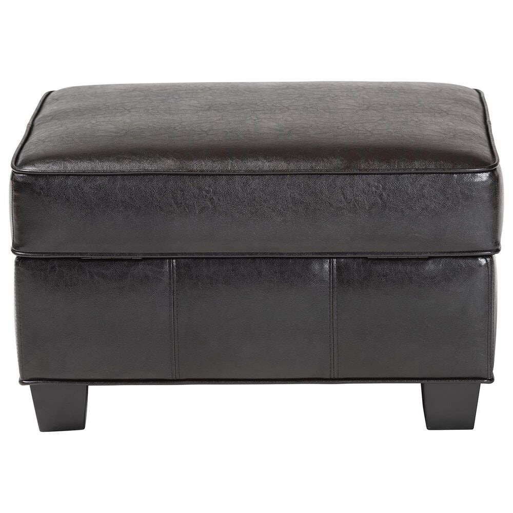 Baxton Studio Agustus Storage Ottoman in Brown, , large