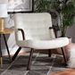 Baxton Studio Eisa Accent Chair in White, , large