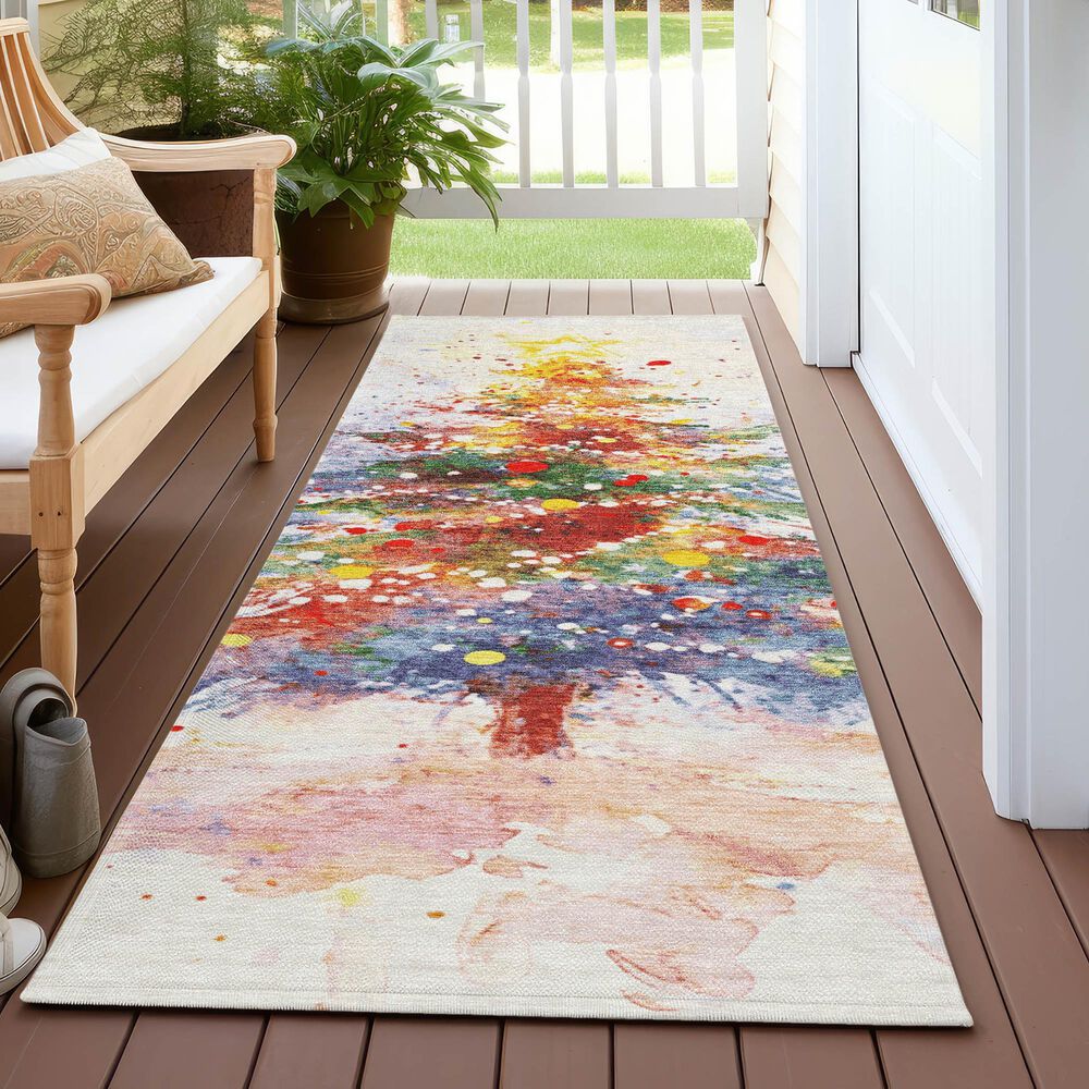 Dalyn Rug Company Wonderland WN17 2&#39;3&quot; x 7&#39;6&quot; Ivory Indoor/Outdoor Runner, , large