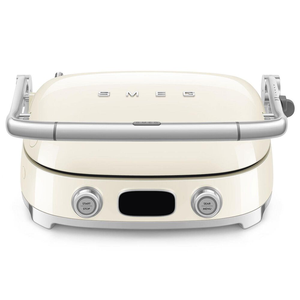 SMEG 19" Retro Style Multi-Use Grill in Cream, , large