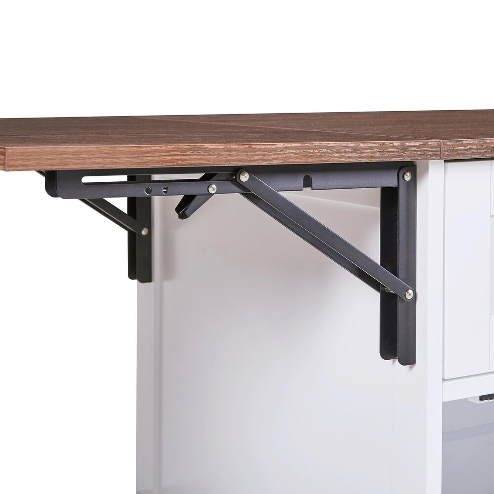 HOMLUX 39" Outdoor Kitchen Island in White, , large