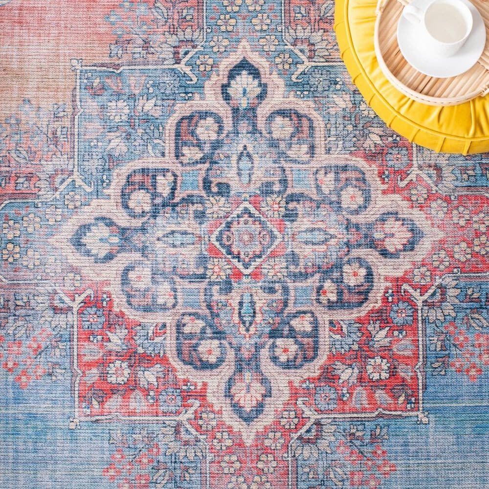 Safavieh Serapi  SEP580 8&#39; x 10&#39; Red and Blue Area Rug, , large