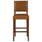 Linon Home Decor Brook Bar Stool in Walnut, , large