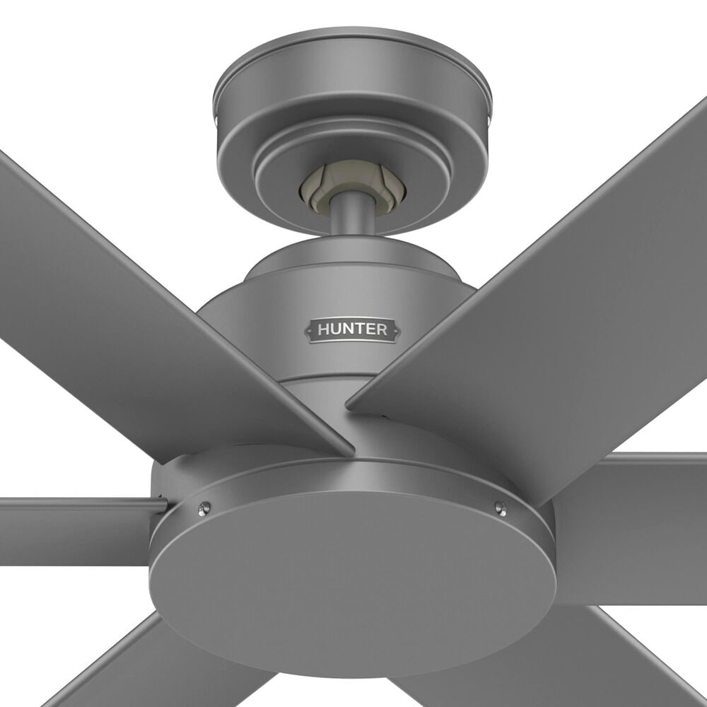 Hunter Kennicott 52&quot; Outdoor Ceiling Fan in Matte Silver, , large