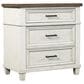 Riva Ridge Caraway 4 Piece King Storage Bedroom Set in Aged Ivory and Brown with USB Ports, , large