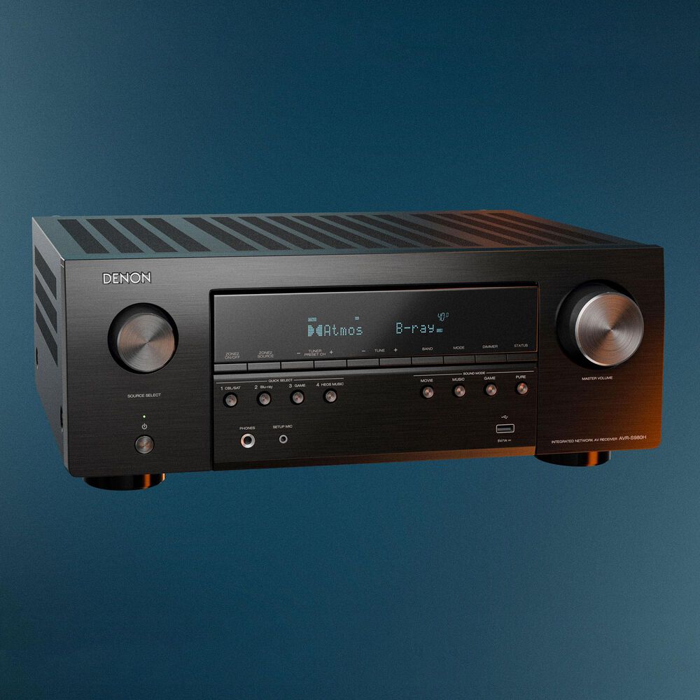 Denon 90W 7.2 Channels AV Receiver in Black, , large