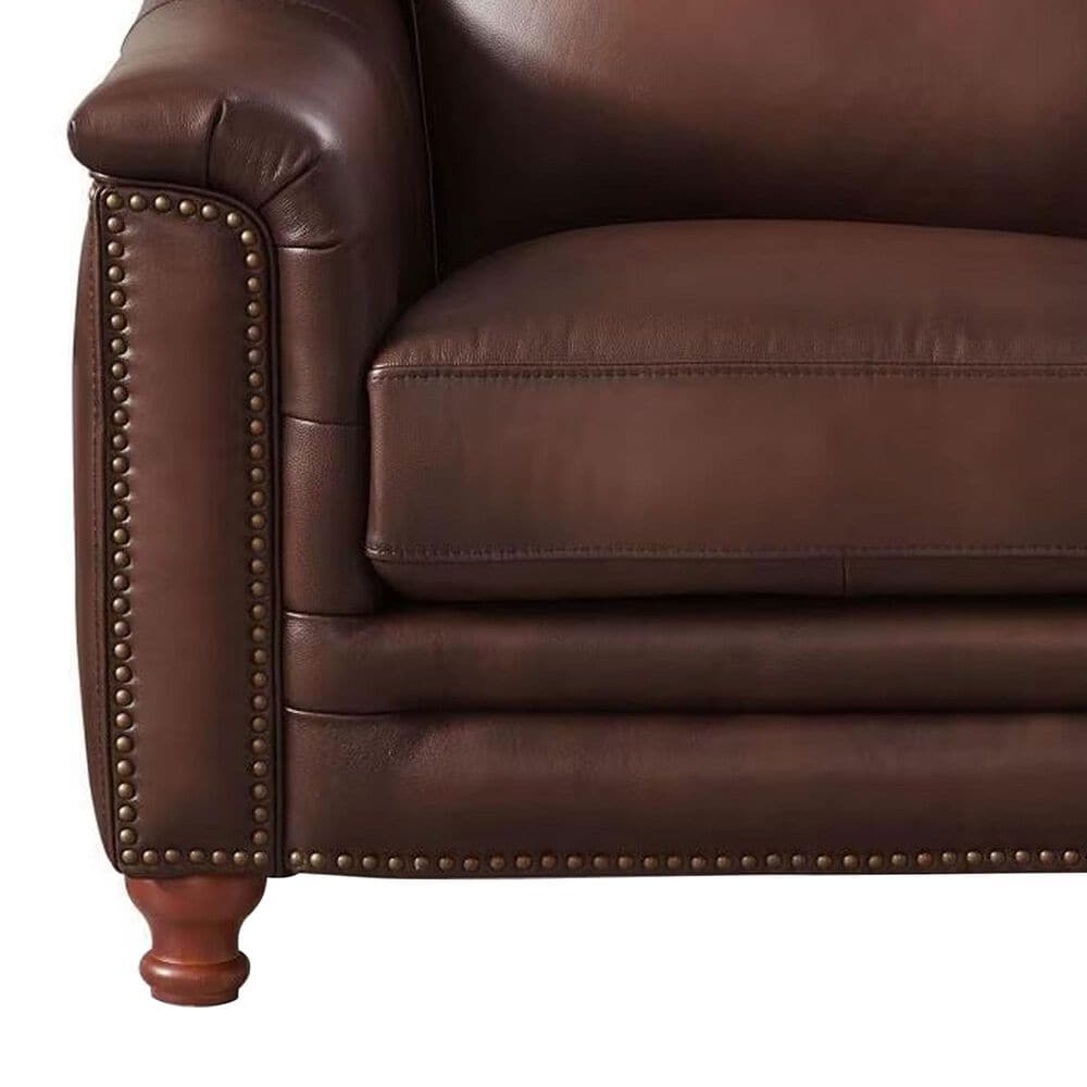 Hydeline Belfast Leather Accent Chair in Caramel Brown (Set of 2), , large