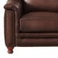 Hydeline Belfast Leather Accent Chair in Caramel Brown (Set of 2), , large