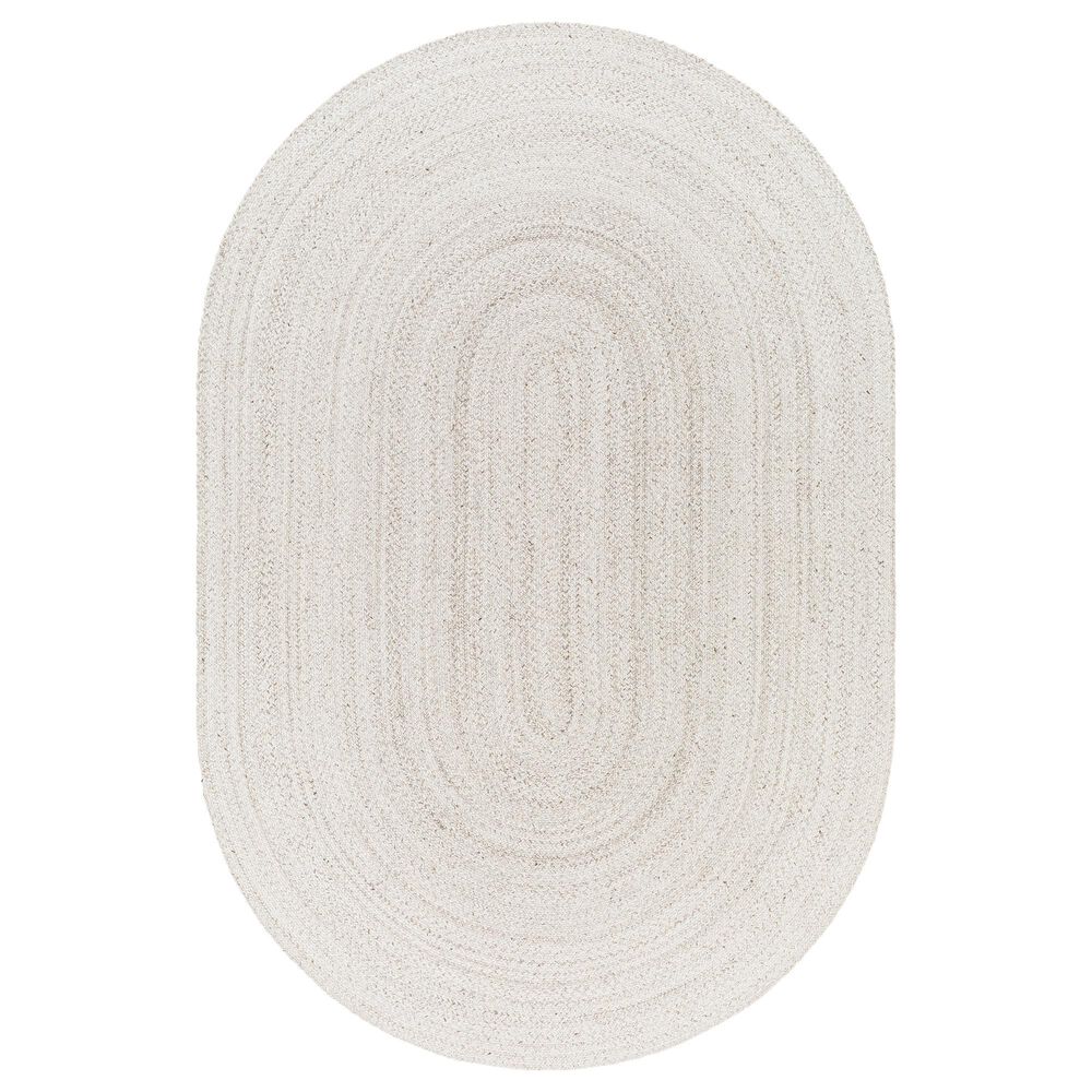 Surya Azalea 6" x 9" Oval Taupe, Medium Gray, Dark Brown and Cream Area Rug, , large