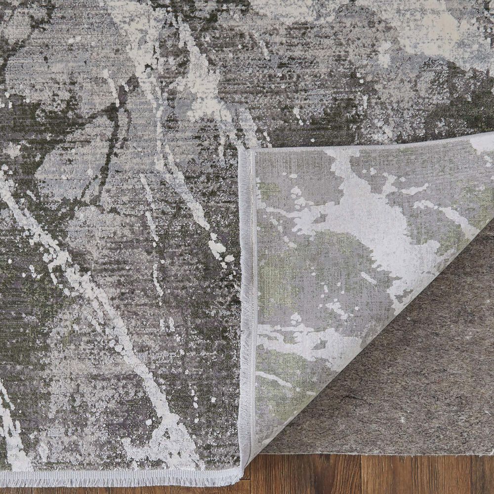 Feizy Cadiz 39N6F 12&#39; x 18&#39; Green and Ivory Area Rug, , large