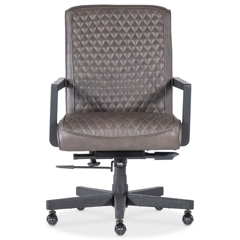 Hooker Furniture Shadow Swivel Tilt Executive Desk Chair in Ankur Dark Brown, , large