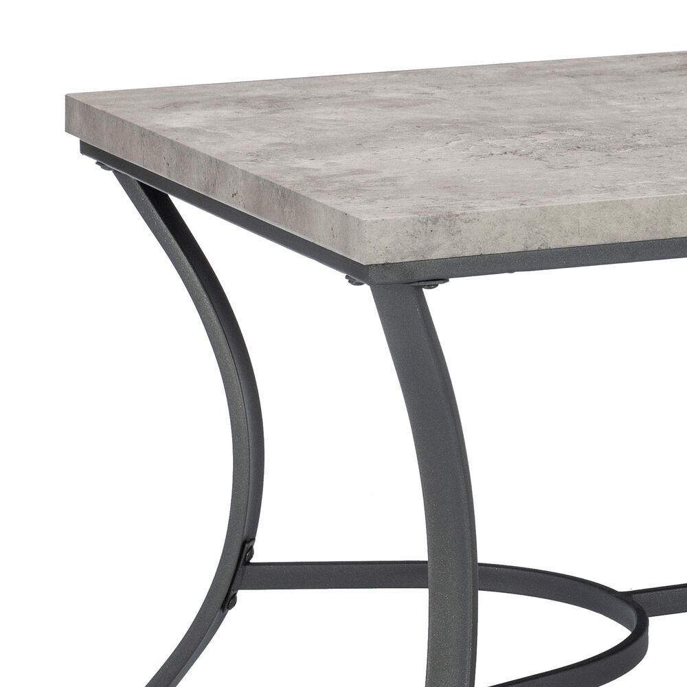 Linon Home Decor Buxton 3-Piece Occasional Table Set in Coal, , large