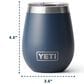 YETI Rambler 10 Oz Wine Tumbler with MagSlider Lid in Lowcountry Peach, , large
