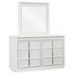 Millenium Chalanna 6-Drawer Dresser and Mirror in White, , large