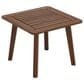 Jensen Outdoor Foundations 24" Square Side Table in Chocolate Brown, , large