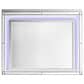 New Heritage Design Valentino Dresser Mirror in White and Silver, , large